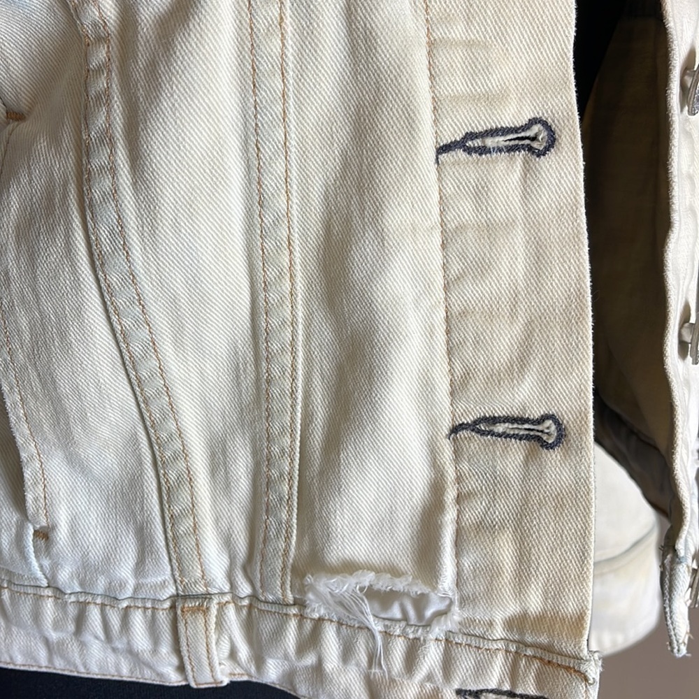 ANTHROPOLOGIE Mcguire Denim Distressed jacket - Picture 6 of 7